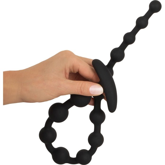 Черные анальные бусы Anal beads - 50 см - You2Toys. Фотография 6.