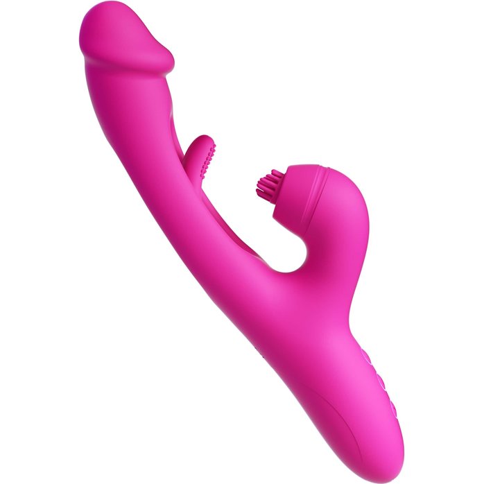 Розовый вибратор-кролик G Spot Ultra - 26,5 см. Фотография 2.