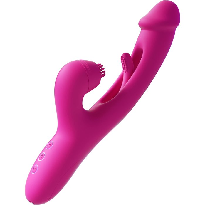 Розовый вибратор-кролик G Spot Ultra - 26,5 см. Фотография 3.