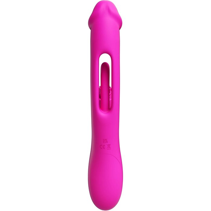 Розовый вибратор-кролик G Spot Ultra - 26,5 см. Фотография 6.