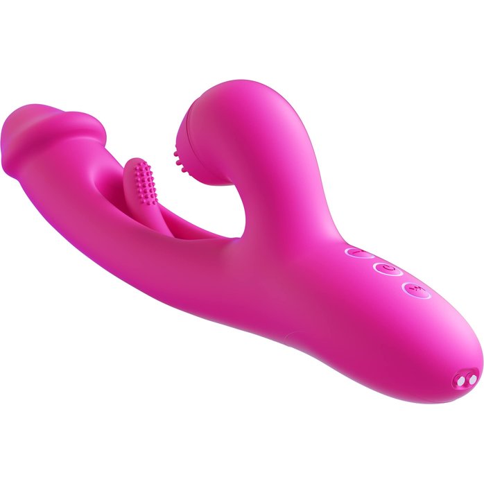 Розовый вибратор-кролик G Spot Ultra - 26,5 см. Фотография 7.