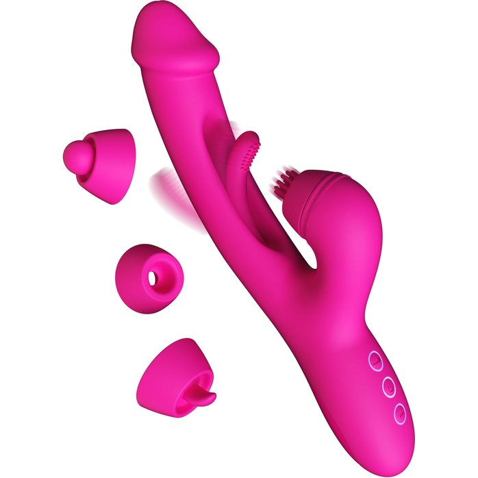 Розовый вибратор-кролик G Spot Ultra - 26,5 см