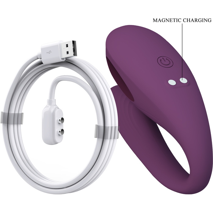 Фиолетовый вибратор для двоих Aari - Pretty Love. Фотография 8.