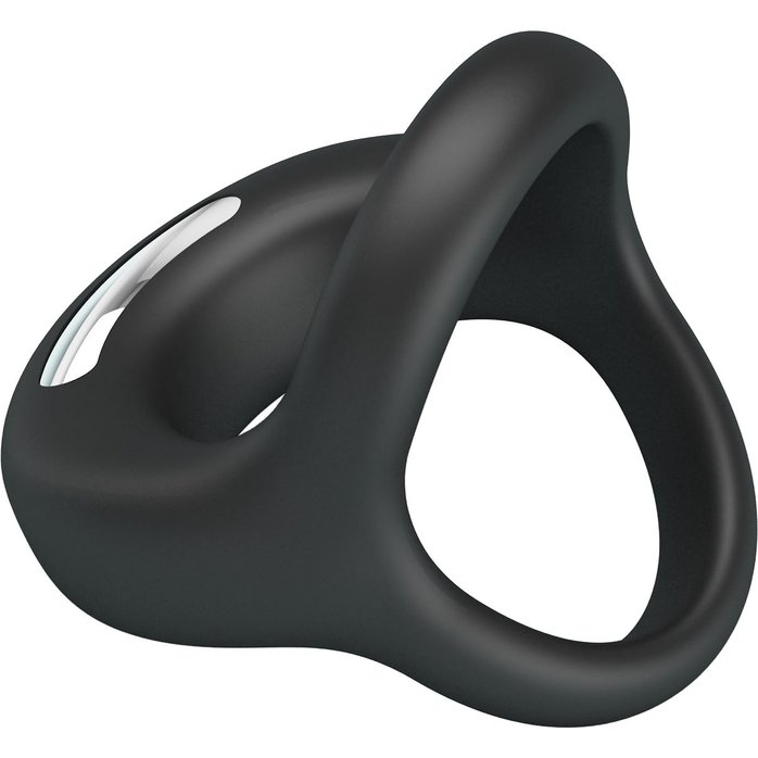 Черное виброкольцо на пенис и мошонку Elliott - Pretty Love. Фотография 5.