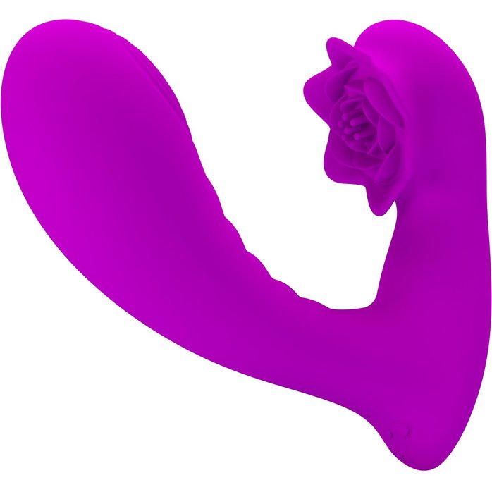 Лиловый вибратор Nadal для двойной стимуляции - Pretty Love. Фотография 5.
