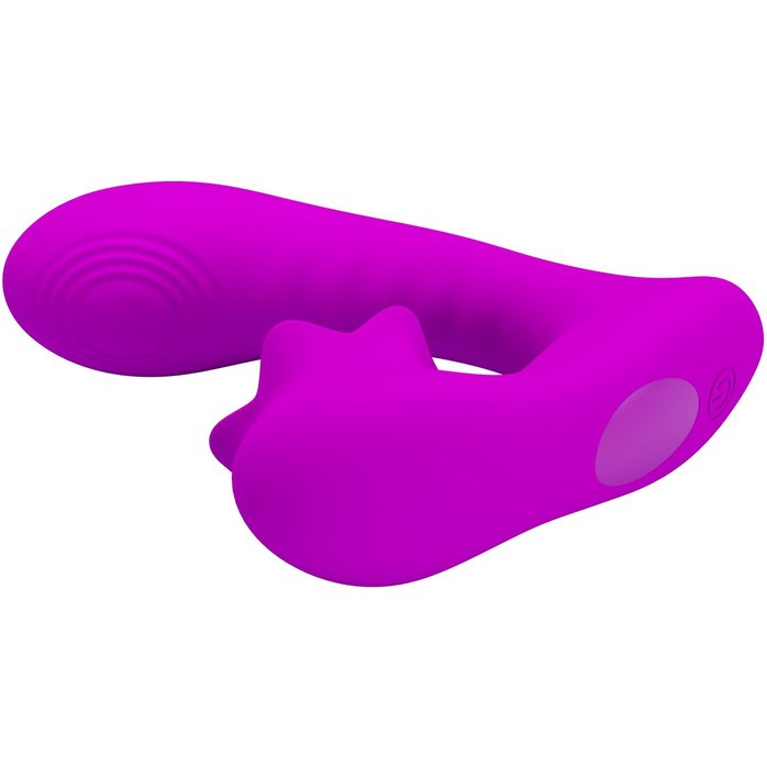 Лиловый вибратор Nadal для двойной стимуляции - Pretty Love. Фотография 6.