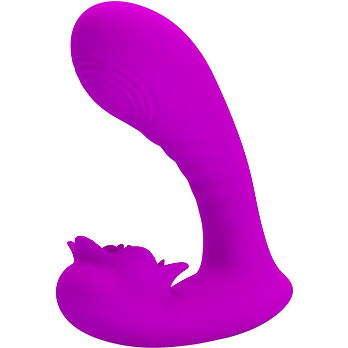 Лиловый вибратор Nadal для двойной стимуляции - Pretty Love