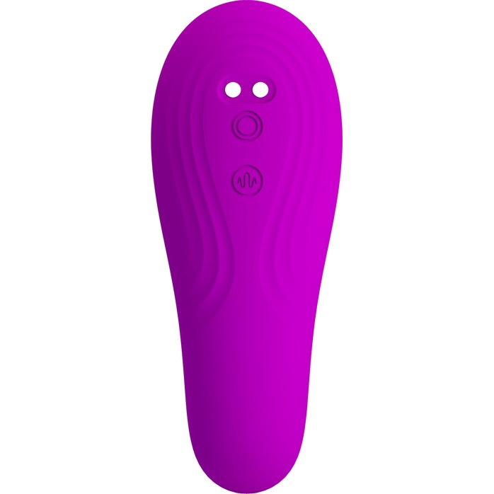 Лиловый вибратор с клиторальной стимуляцией Nauty - Pretty Love. Фотография 7.