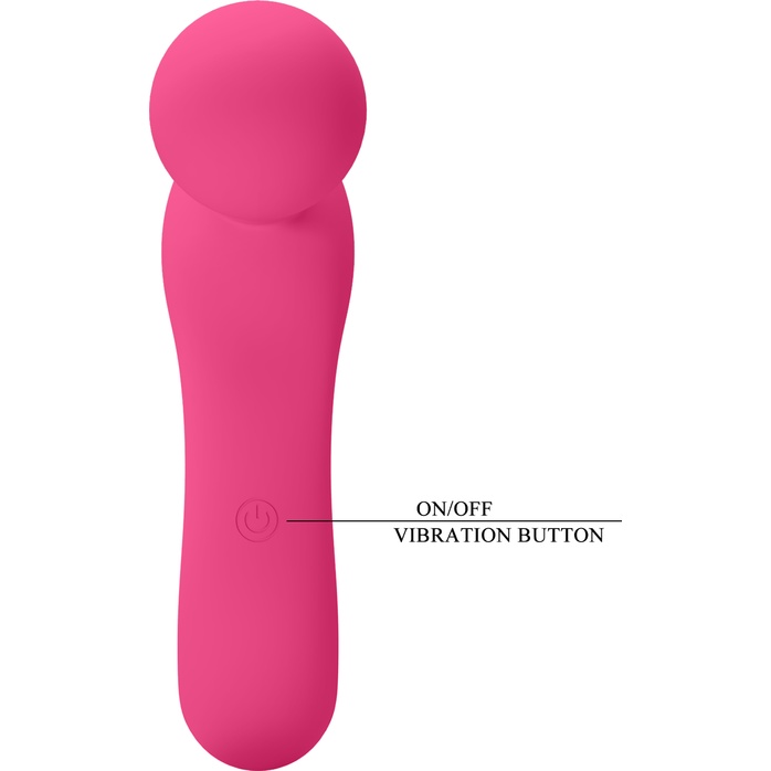 Розовый вибратор с изогнутой головкой Lois - Pretty Love. Фотография 9.