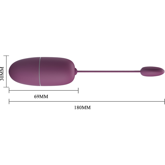 Фиолетовое виброяйцо Nymph с управлением через приложение - Pretty Love. Фотография 3.