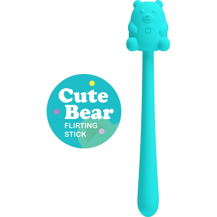 Аквамариновый универсальный гибкий вибратор - 13,3 см - Pretty Love. Фотография 3.