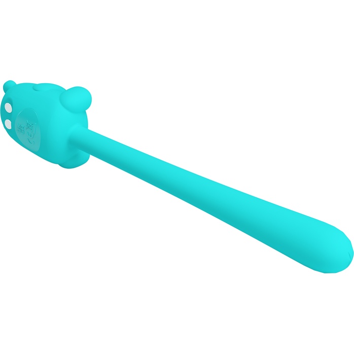 Аквамариновый универсальный гибкий вибратор - 13,3 см - Pretty Love. Фотография 7.