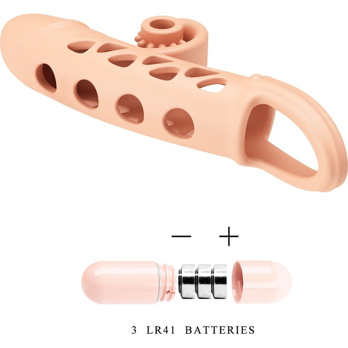 Телесная вибронасадка на пенис Mind-blowing Miracles. Фотография 6.