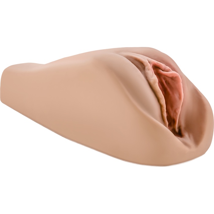 Мастурбатор-вагина с вибрацией Soft Wet Renata Realistic Tan Masturbator - M for Men. Фотография 4.
