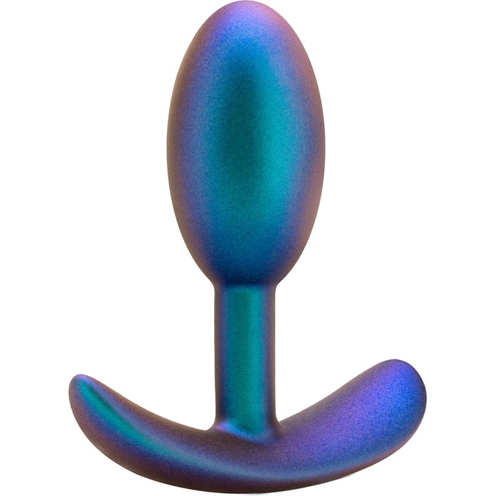 Синяя анальная пробка со смещенным центром тяжести The Nebula Plug - 9 см - Anal Adventures. Фотография 3.