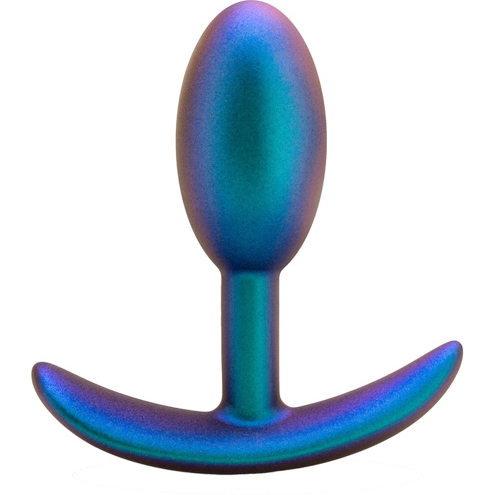 Синяя анальная пробка со смещенным центром тяжести The Nebula Plug - 9 см - Anal Adventures