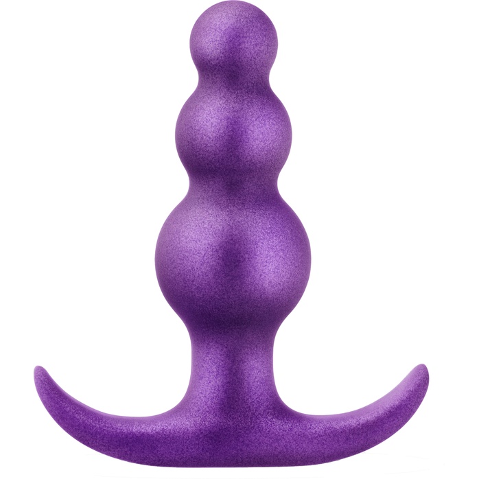 Фиолетовая анальная пробка The Supernova Plug - 7,6 см - Anal Adventures