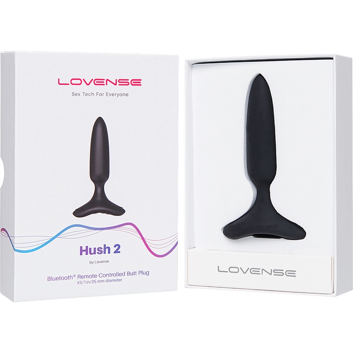 Черная анальная втулка Hush 2 (XS) - 12,1 см. Фотография 6.