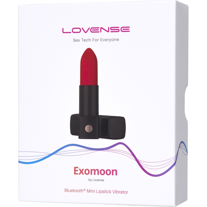 Мини-вибратор в форме помады Exomoon - 8,8 см. Фотография 2.