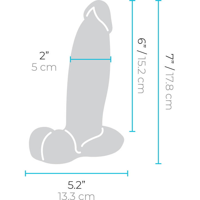 Телесный анальный фаллоимитатор Slipskin 7’’ Girthy - 17,8 см. Фотография 9.