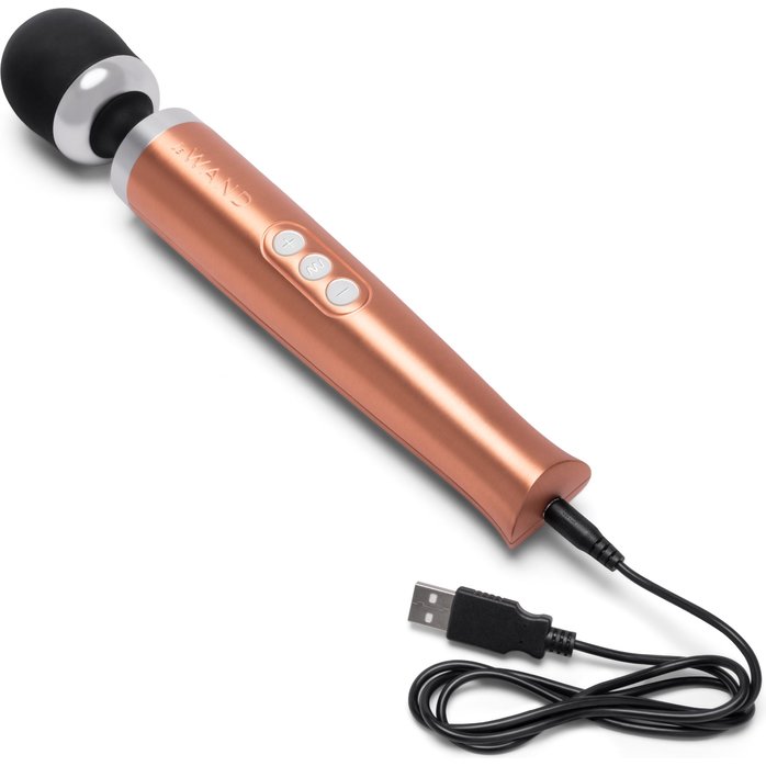 Золотистый вибромассажер Die Cast. Фотография 4.