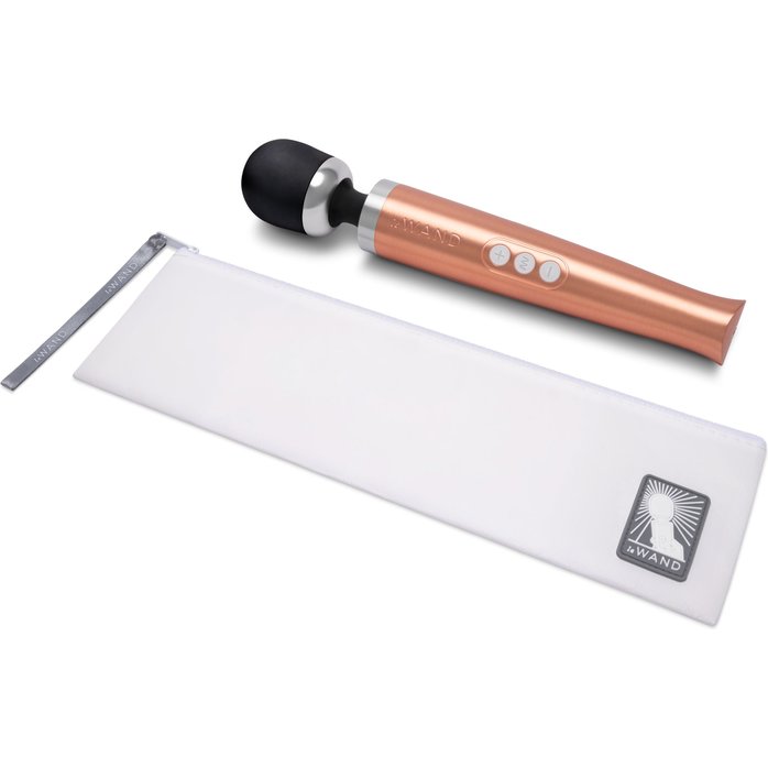 Золотистый вибромассажер Die Cast. Фотография 5.