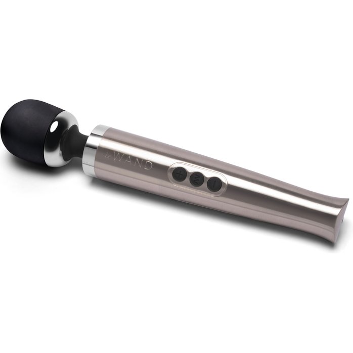 Серебристый вибромассажер Die Cast. Фотография 2.