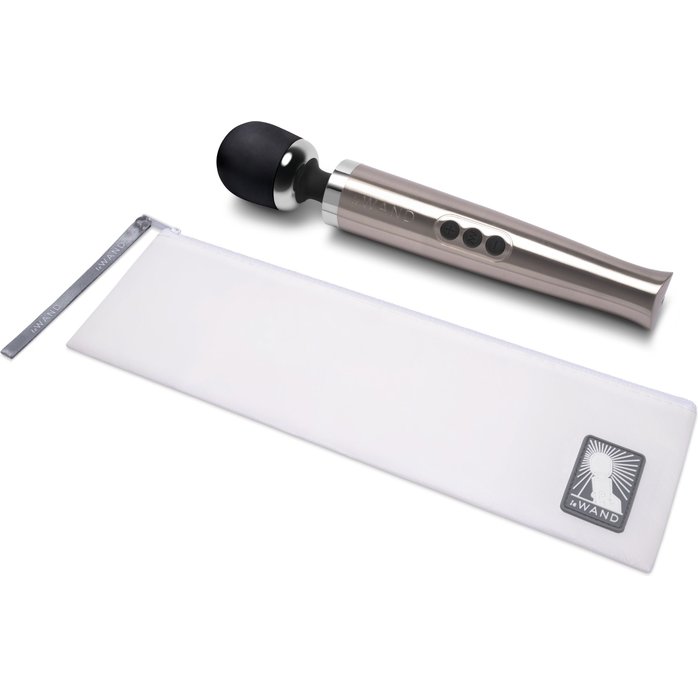 Серебристый вибромассажер Die Cast. Фотография 5.