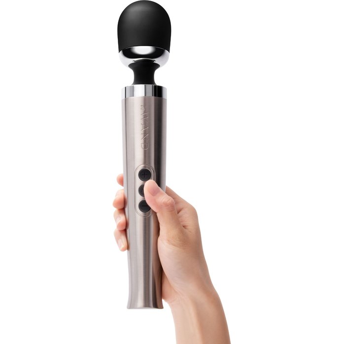 Серебристый вибромассажер Die Cast