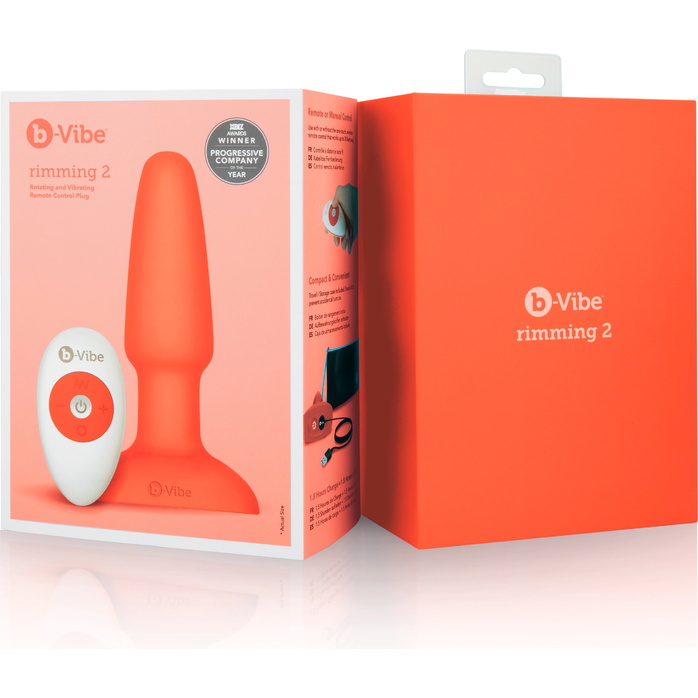 Оранжевая анальная пробка с эффектом римминга Rimming Plug - 15 см. Фотография 14.