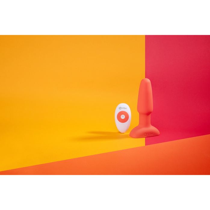 Оранжевая анальная пробка с эффектом римминга Rimming Plug - 15 см. Фотография 9.