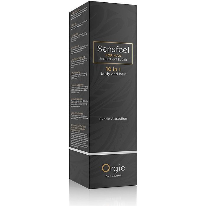 Мужской лосьон для тела и волос с феромонами Orgie Sensfeel For Man Pheromone Seduction Elixir - 100 мл. Фотография 2.