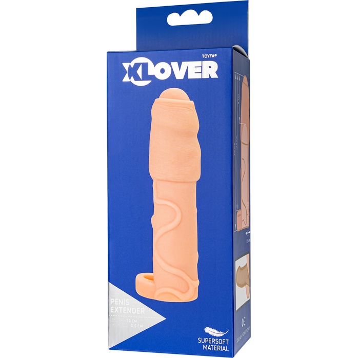 Телесная удлиняющая насадка - 16 см - XLover. Фотография 2.