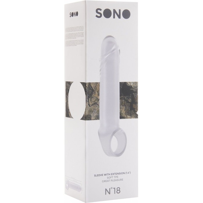 Прозрачная насадка на пенис SONO №18 - Sono. Фотография 2.