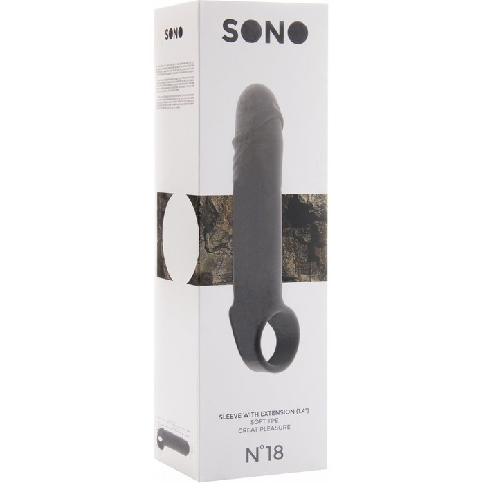 Серая насадка на пенис SONO №18 - Sono. Фотография 2.