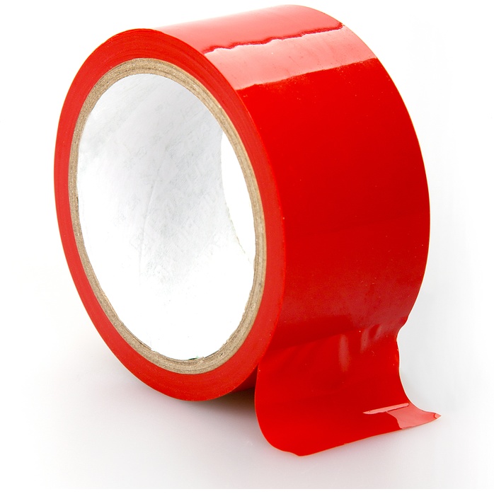 Красная лента для связывания Bondage Tape Red - Ouch!