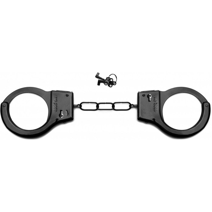 Чёрные металлические наручники SHOTS TOYS Black - Shots Toys