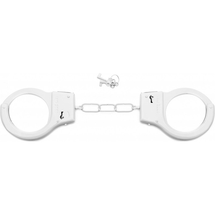Белые металлические наручники SHOTS TOYS White - Shots Toys