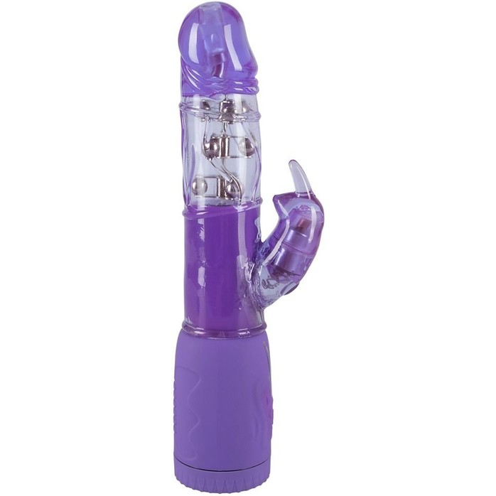 Фиолетовый вибратор хай-тек Control Me Rabbit с пультом ДУ - 24 см - You2Toys. Фотография 2.