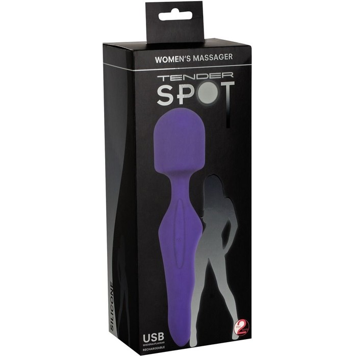 Фиолетовый перезаряжаемый массажер Tender Spot - 26 см - You2Toys
