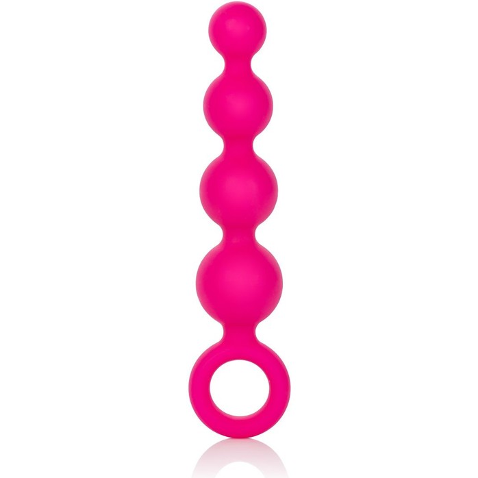 Розовая анальная цепочка Booty Beads - 15,3 см - Coco Licious