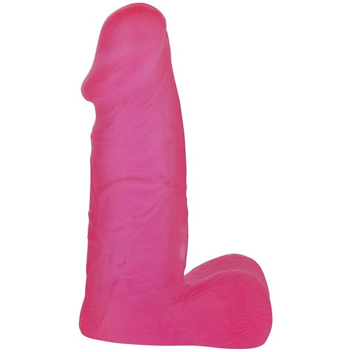 Розовый фаллоимитатор с мошонкой XSKIN 5 PVC DONG - 13 см - X-Skin