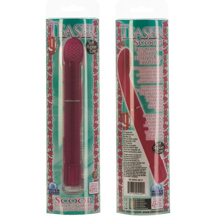 Розовый стимулятор G-точки i9 TEASER SCOOP - 17 см. Фотография 2.