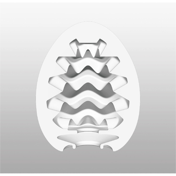 Мастурбатор-яйцо с охлаждающей смазкой EGG Wavy Cool - EGG Series. Фотография 3.