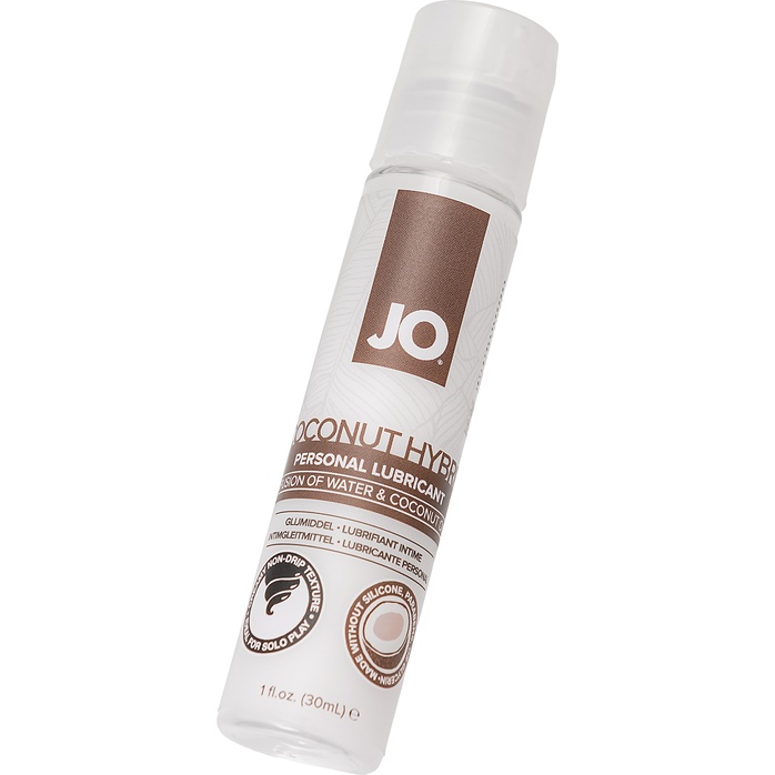 Водно-масляный лубрикант JO Silicon free Hybrid Lubricant ORIGINAL- 30 мл - JO Silicone free Hybrid. Фотография 4.