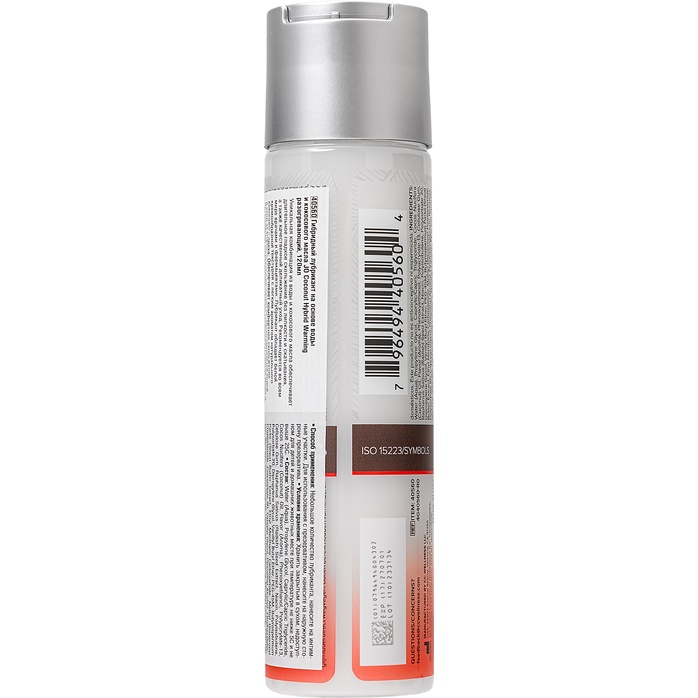 Водно-масляный лубрикант с разогревающим эффектом Hybrid Lubricant WARMING - 120 мл - JO Silicone free Hybrid. Фотография 2.