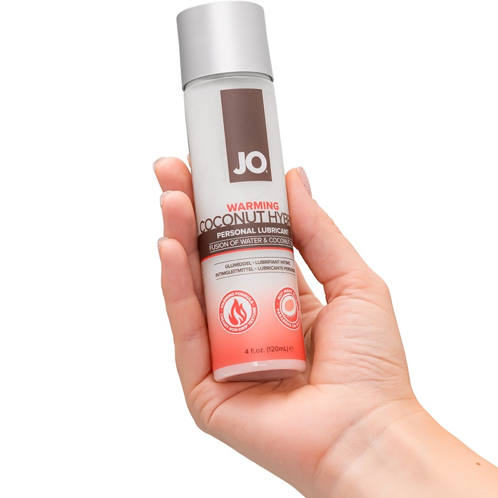 Водно-масляный лубрикант с разогревающим эффектом Hybrid Lubricant WARMING - 120 мл - JO Silicone free Hybrid. Фотография 3.