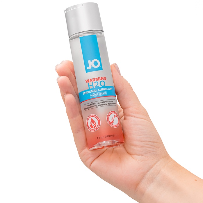 Возбуждающий лубрикант на водной основе JO Personal Lubricant H2O Warming - 120 мл - JO H2O Classic. Фотография 3.