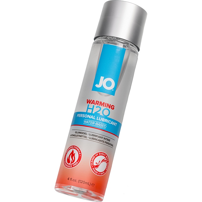 Возбуждающий лубрикант на водной основе JO Personal Lubricant H2O Warming - 120 мл - JO H2O Classic. Фотография 4.