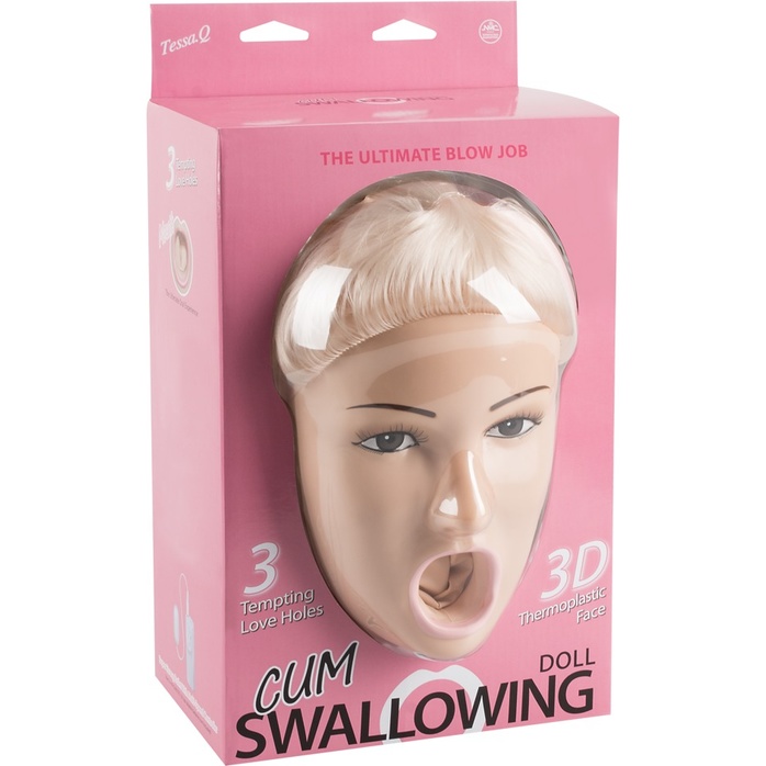 Надувная секс-кукла Cum Swallowing с вибрацией - Dreamy Doll